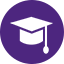 Icône d'un chapeau d'université