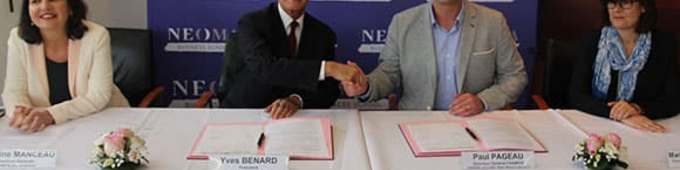 NEOMA Business School a signé un partenariat avec E. Leclerc Drive