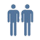 icon people in blue