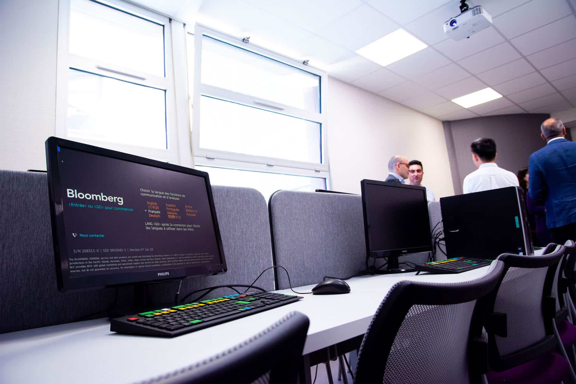 Trading room on NEOMA Rouen campus