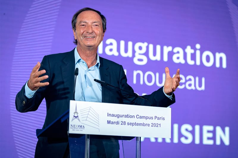 Michel-Édouard Leclerc, Président de NEOMA inaugure le campus parisien de NEOMA